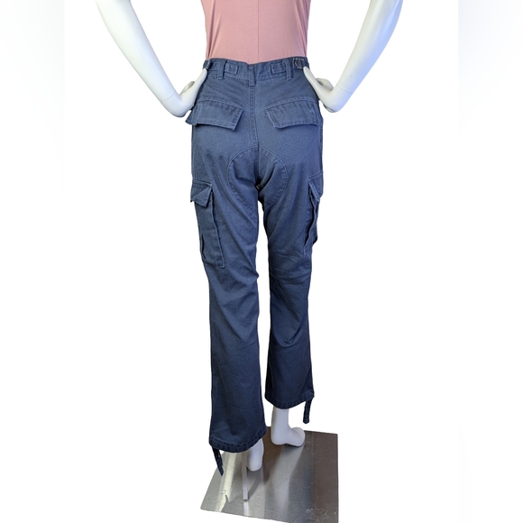 Brandy Melville Blue Cargo Pants, Utility Straight Leg, XS-S - Picture 6 of 10